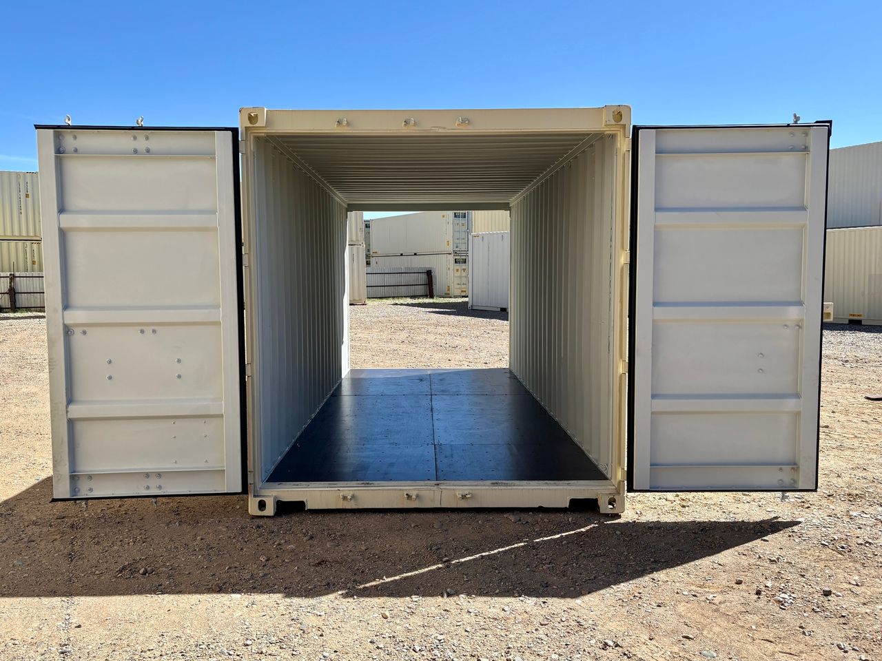 New 20-foot steel storage container with customizable options