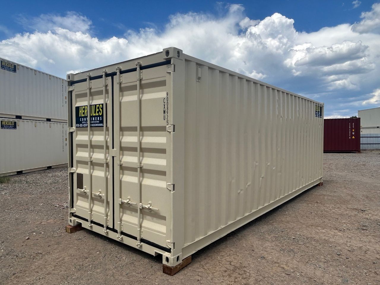 40-foot high cube storage container at Hercules Containers